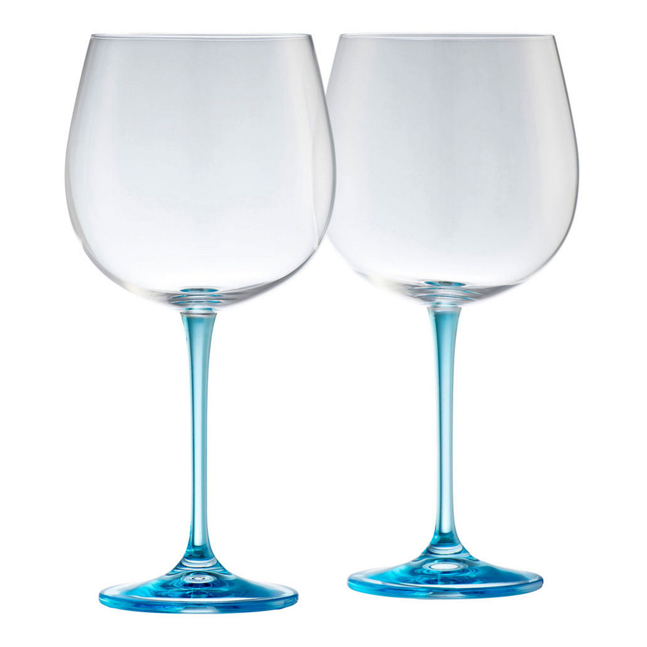 Gin & Tonic Set of Two Glasses - Blue Gin & Tonic Set of Two Glasses - Blue