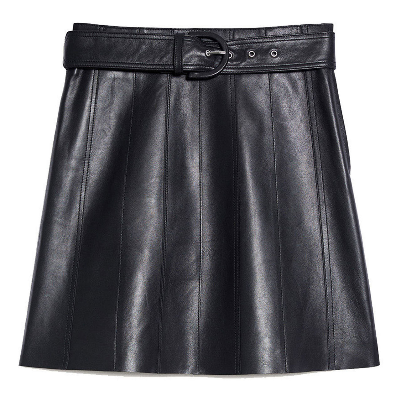 Leena A Line Leather Skirt Leena A Line Leather Skirt