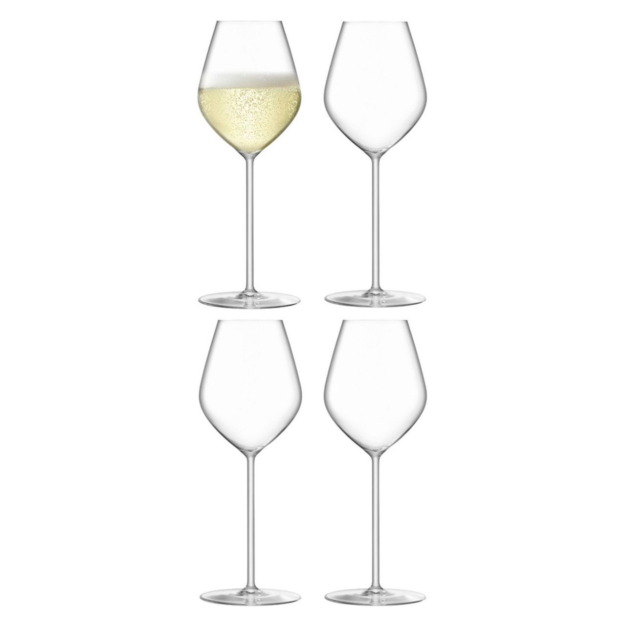 Set of 4 Borough Champagne Tulip Glass 285ml Set of 4 Borough Champagne Tulip Glass 285ml