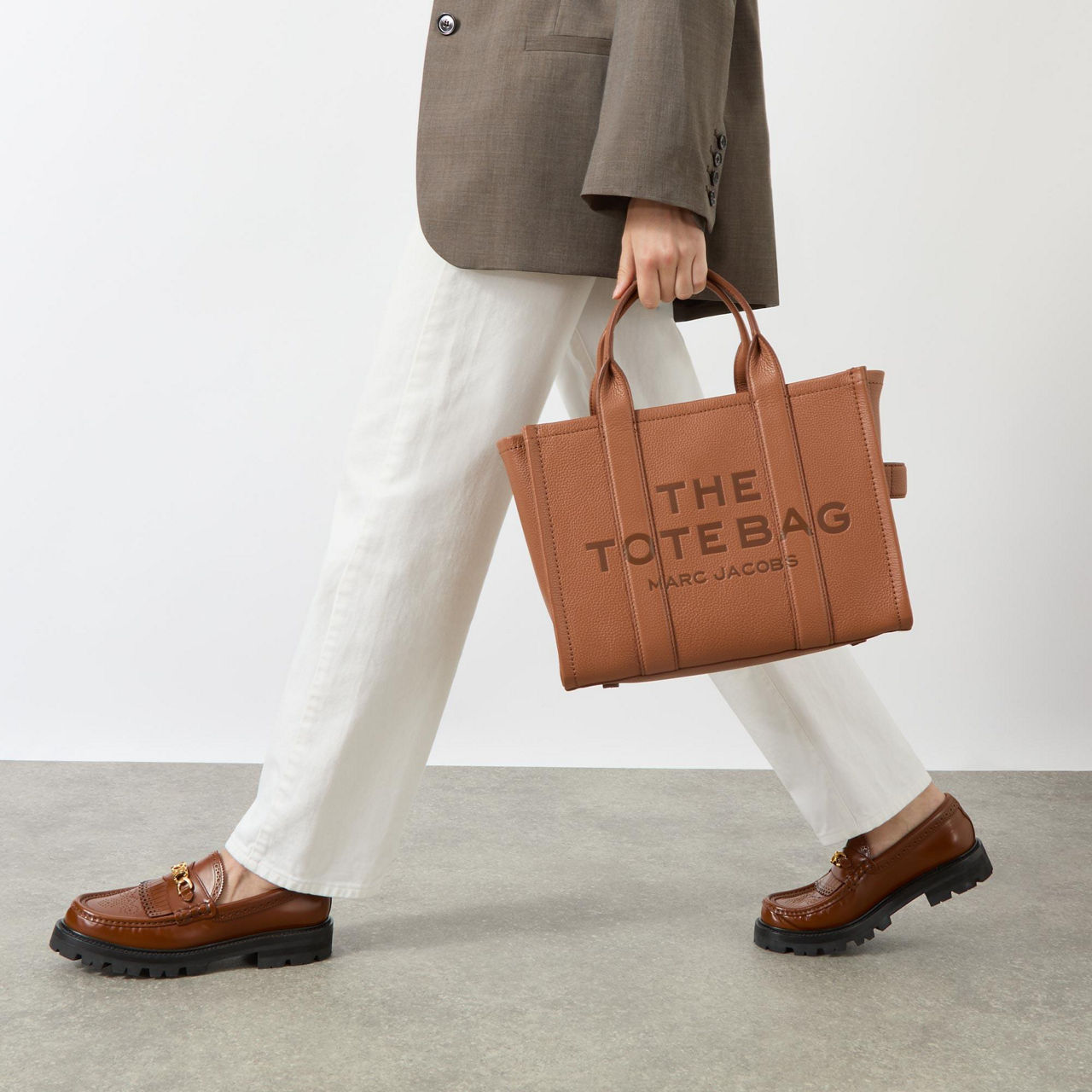 The Leather Medium Tote Bag The Leather Medium Tote Bag