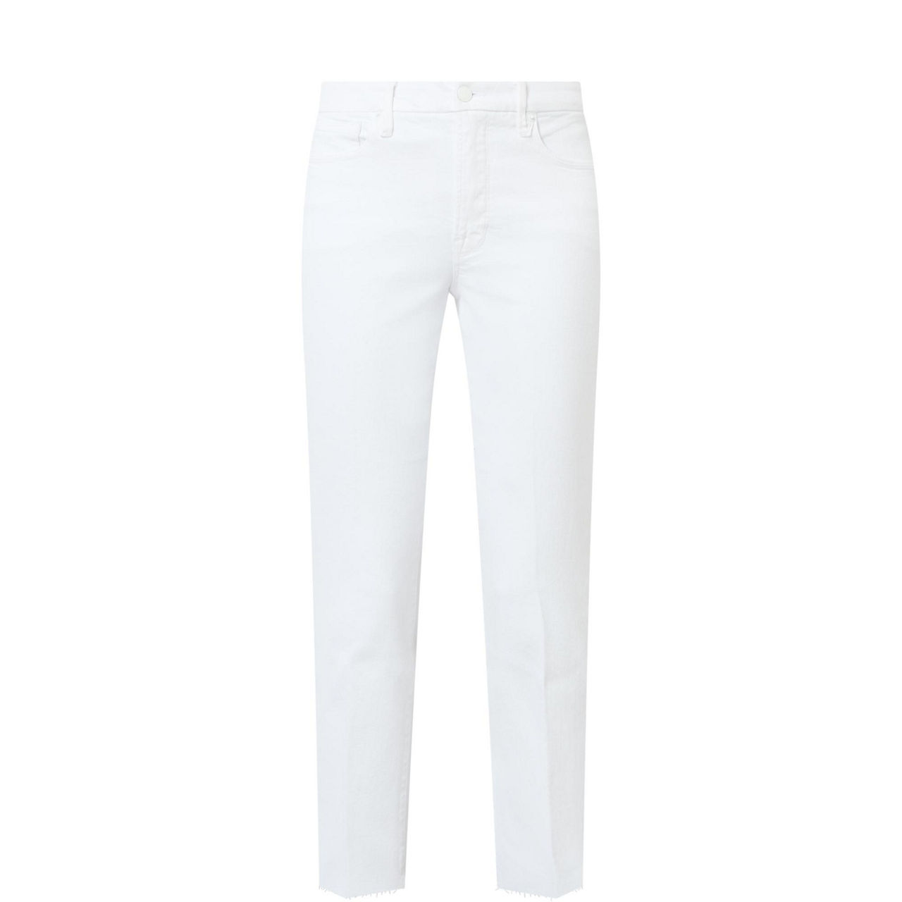 Good Raw Hem High-Rise Straight Leg Jeans