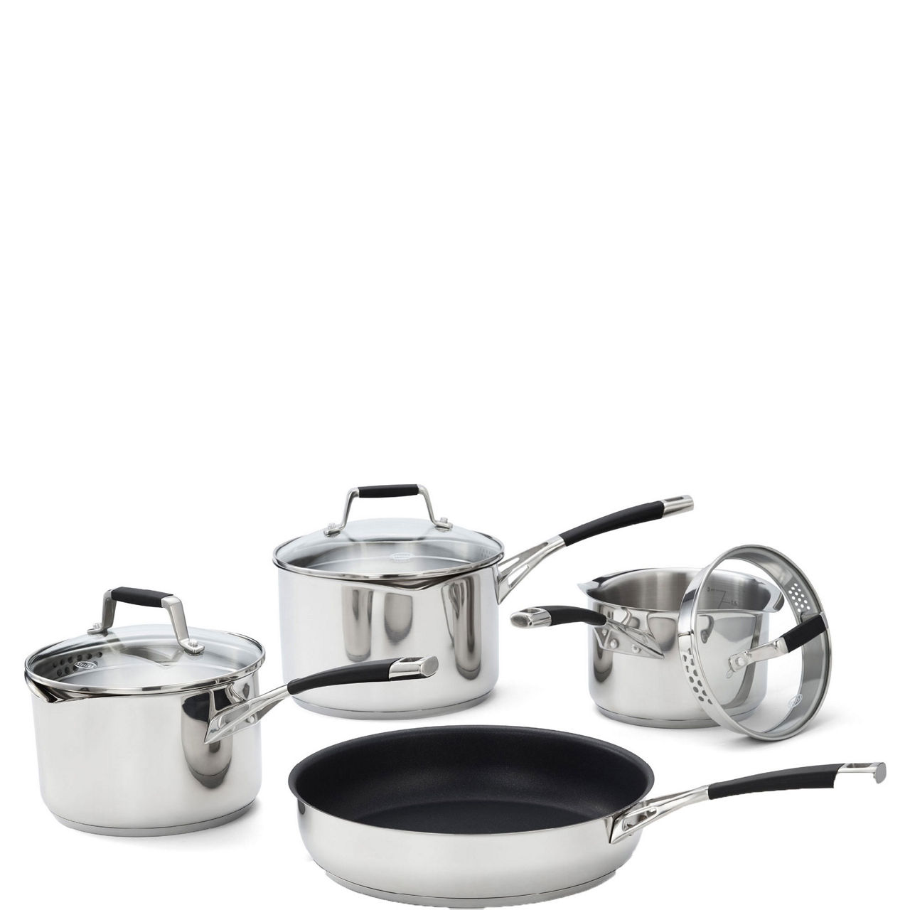 Induction Four-Piece Draining Saucepan Set