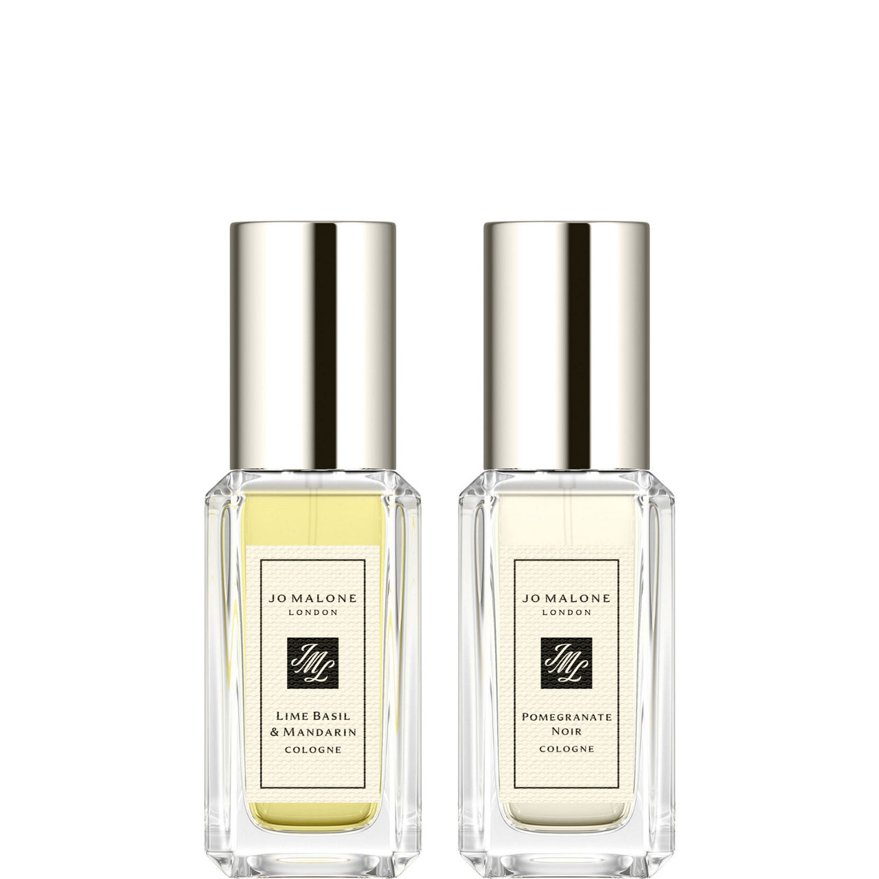 Lime, Basil & Mandarin & Pomegranate Noir Travel Cologne Duo