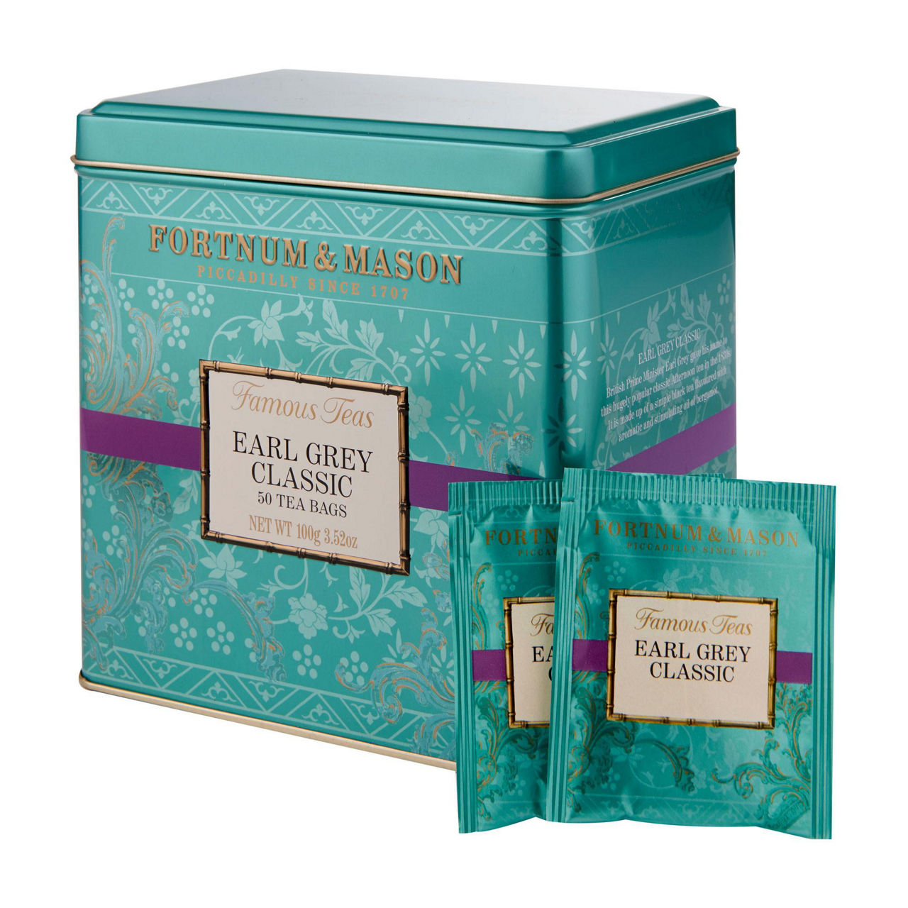 Earl Grey Classic 50 Tea Bag Tin 100g Earl Grey Classic 50 Tea Bag Tin 100g