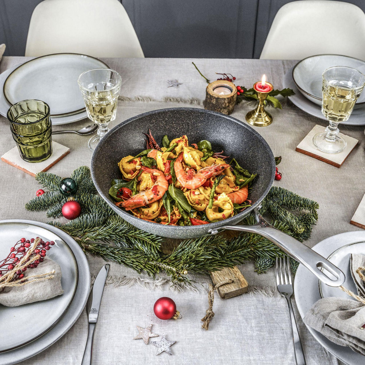 Salina Aluminium Wok 30cm Salina Aluminium Wok 30cm