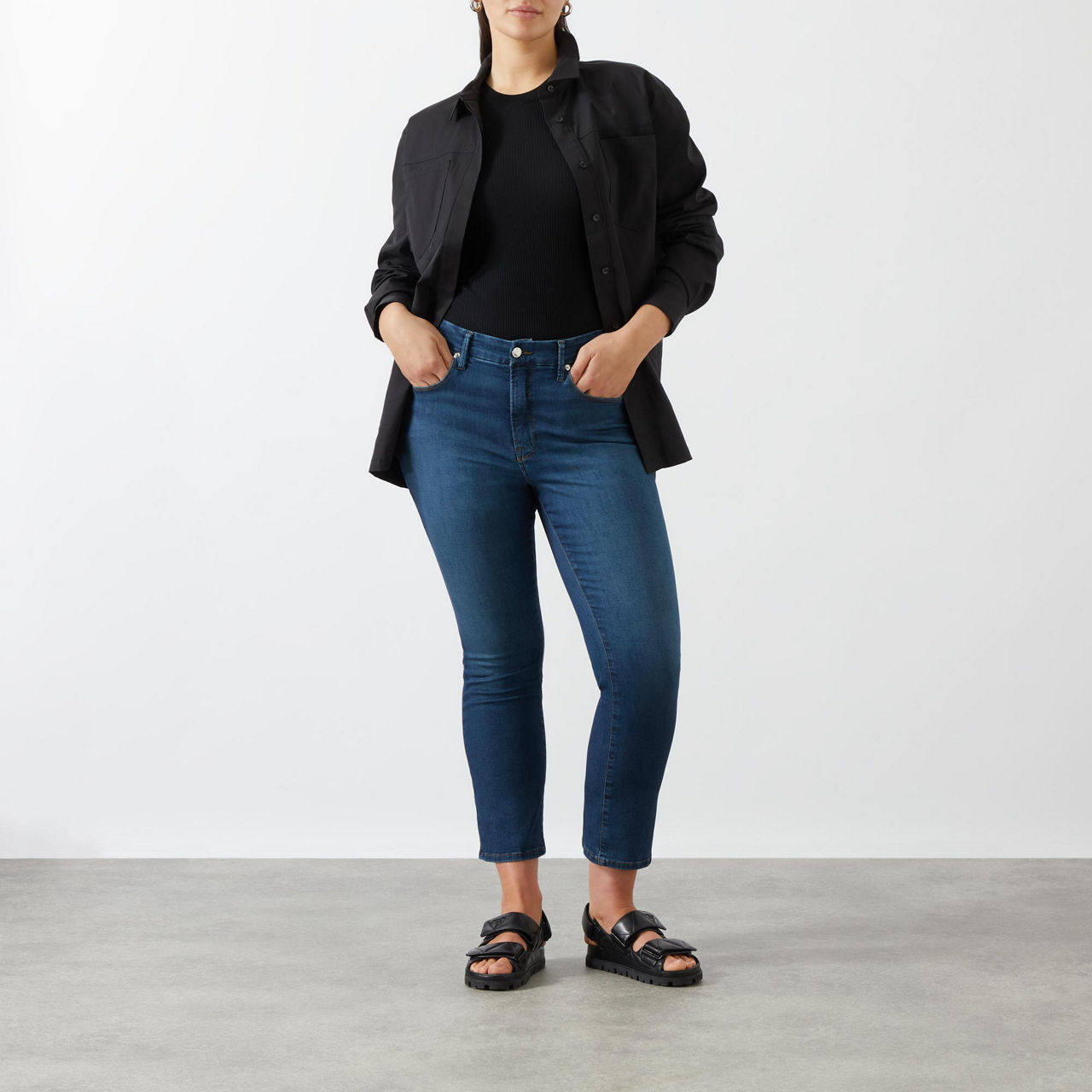 Good Legs High-Rise Cropped Straight Leg Jeans Good Legs High-Rise Cropped Straight Leg Jeans