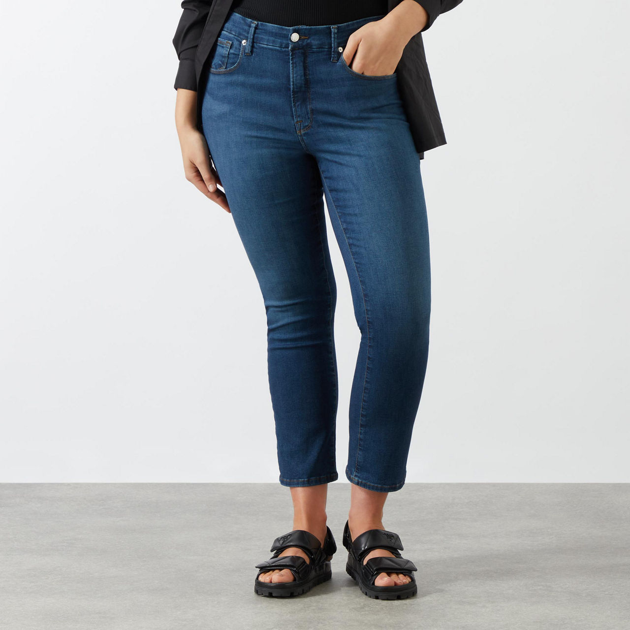 Good Legs High-Rise Cropped Straight Leg Jeans Good Legs High-Rise Cropped Straight Leg Jeans
