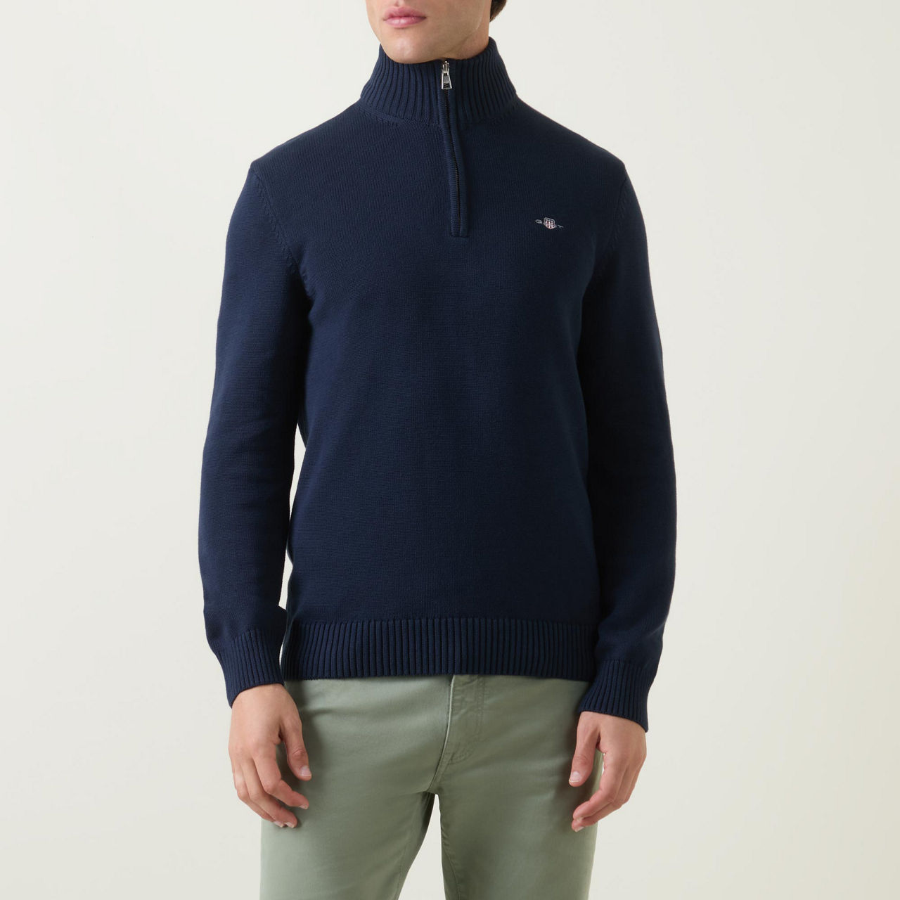 Cotton Casual Half-Zip Sweater Cotton Casual Half-Zip Sweater