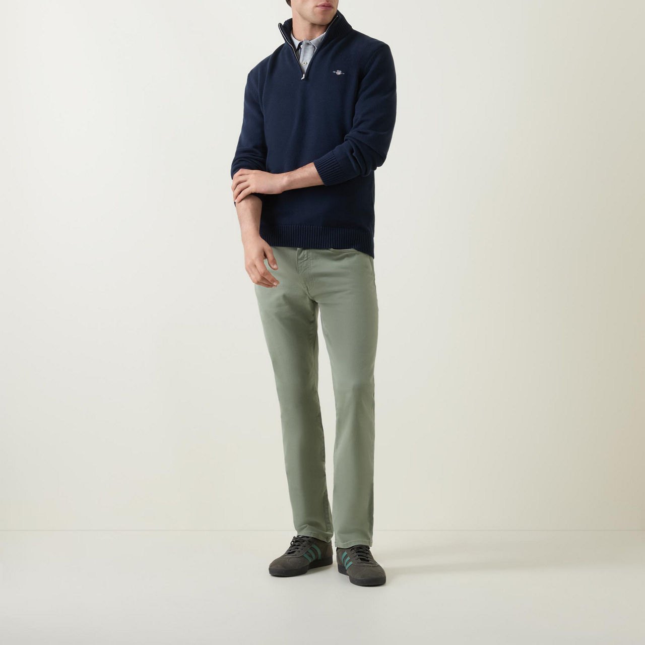 Cotton Casual Half-Zip Sweater Cotton Casual Half-Zip Sweater