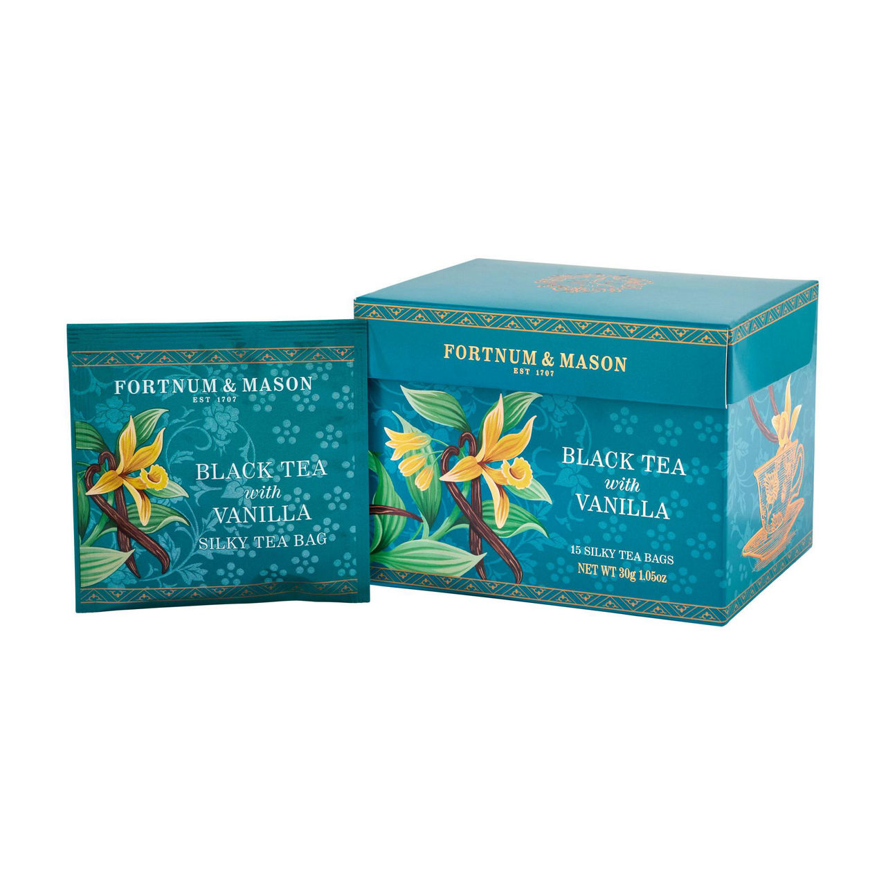Black Tea With Vanilla 15 Silky Teabags 30g Black Tea With Vanilla 15 Silky Teabags 30g