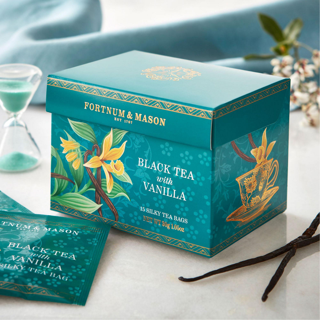 Black Tea With Vanilla 15 Silky Teabags 30g Black Tea With Vanilla 15 Silky Teabags 30g
