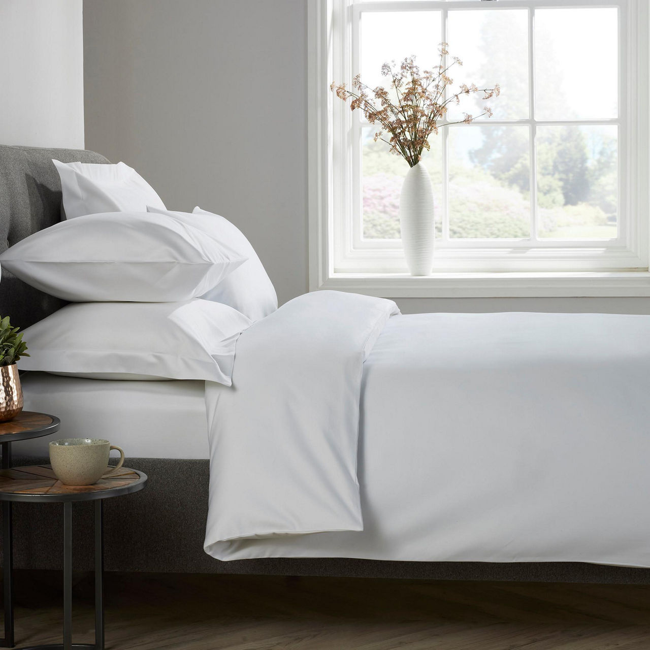 1000 Thread Count Coordinated Bedding White
