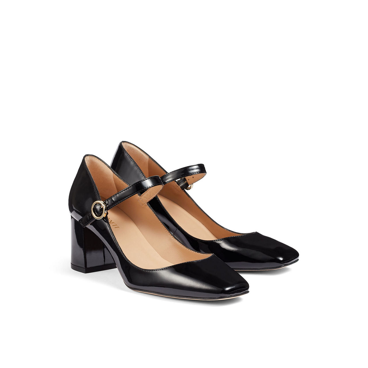 Winter Patent Leather Mary Jane Block Heels Winter Patent Leather Mary Jane Block Heels