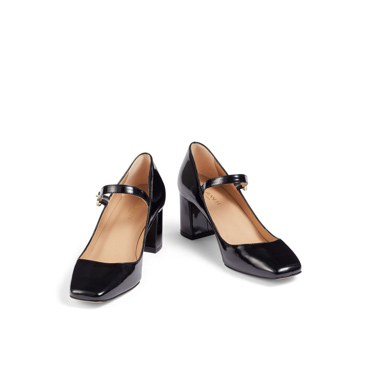 Winter Patent Leather Mary Jane Block Heels Winter Patent Leather Mary Jane Block Heels