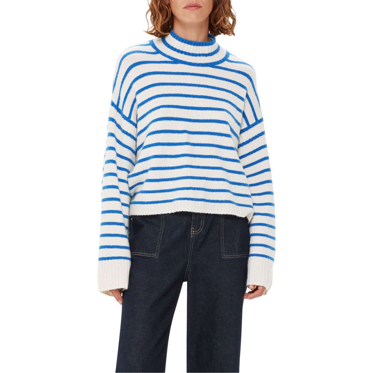 Striped Rib-Knit Sweater Striped Rib-Knit Sweater