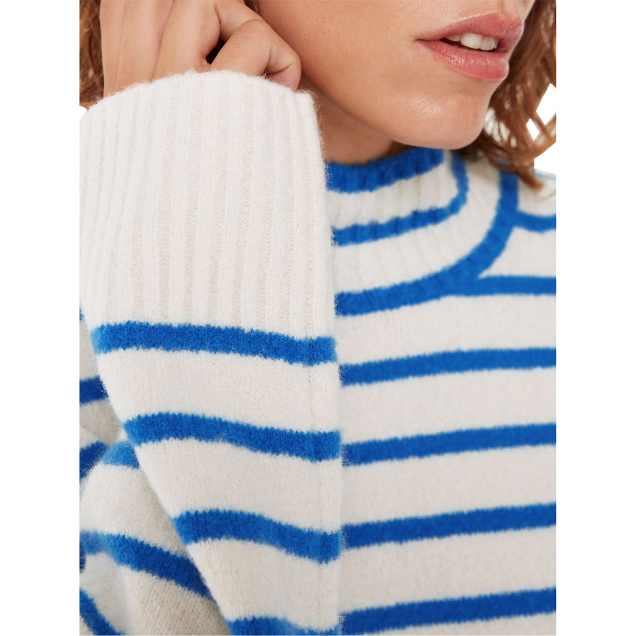 Striped Rib-Knit Sweater Striped Rib-Knit Sweater