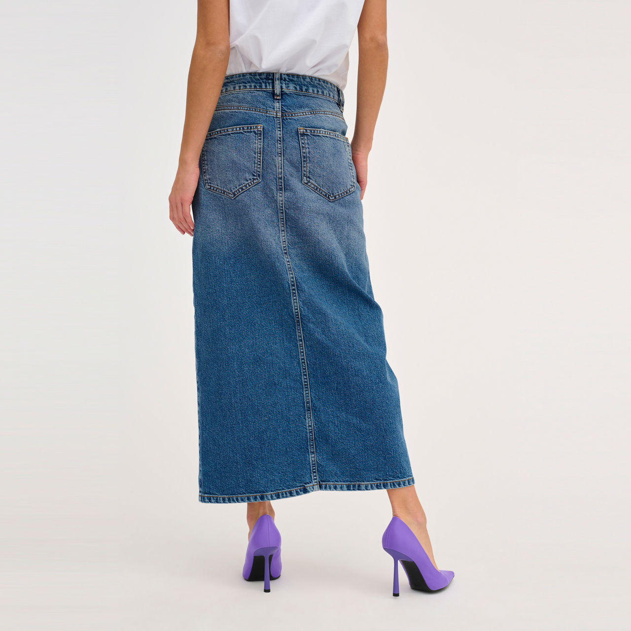 Louise Crossover Waist Denim Skirt Louise Crossover Waist Denim Skirt