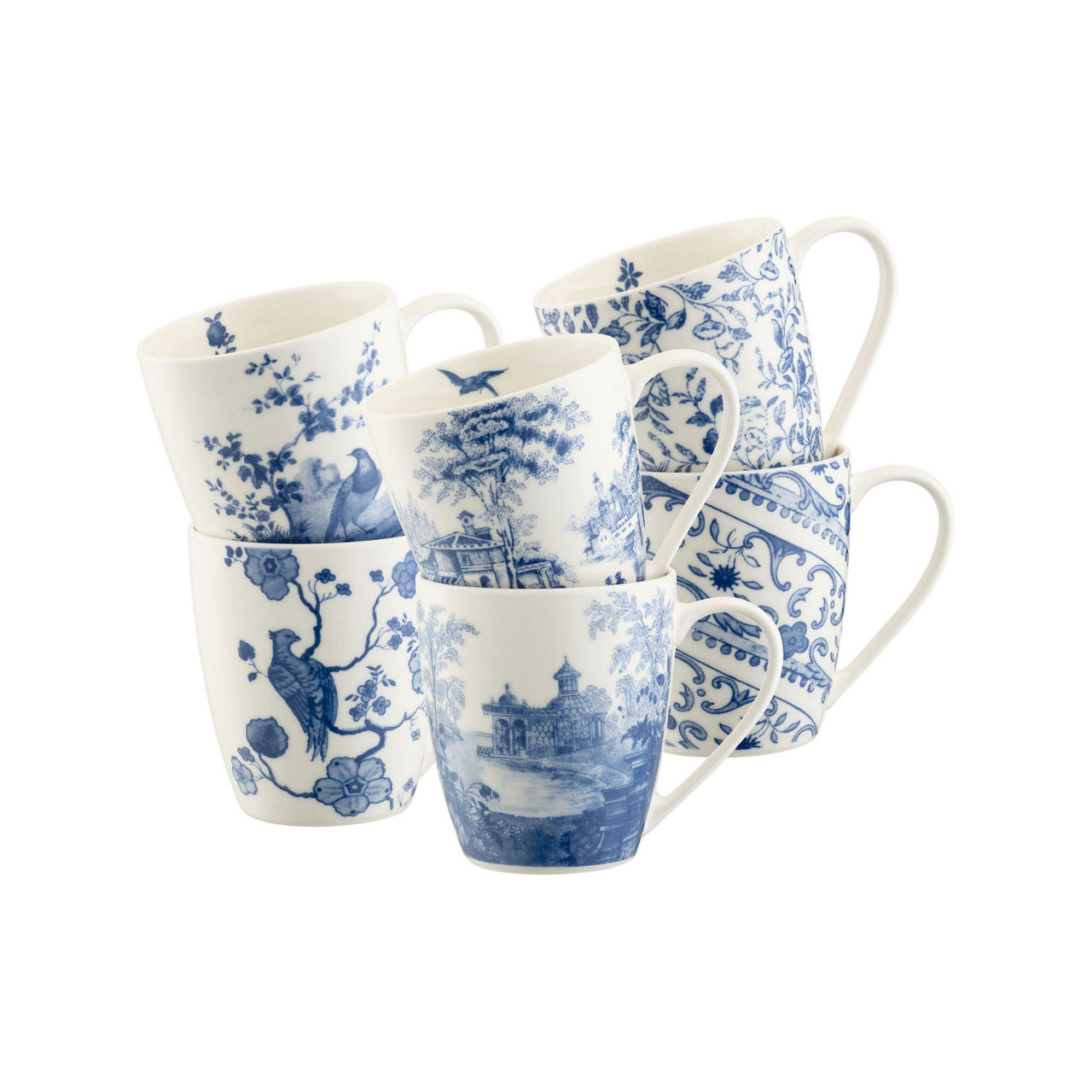Archive Blue - Mugs X 6
