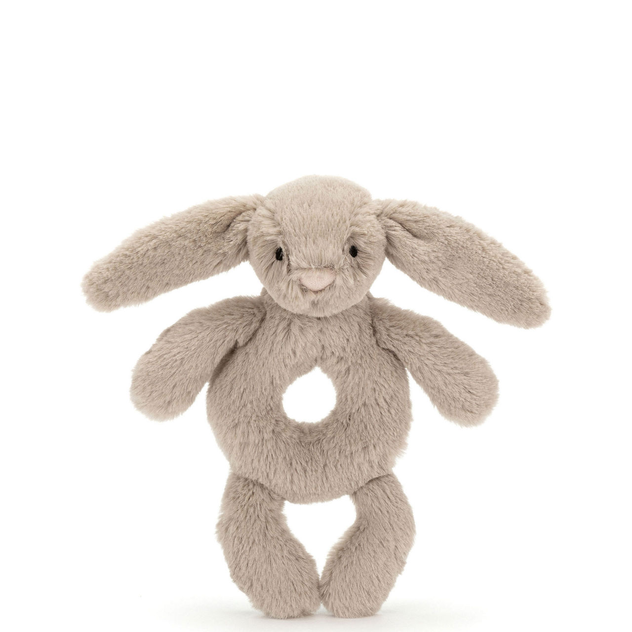 Bashful Beige Bunny Ring Rattle 18cm