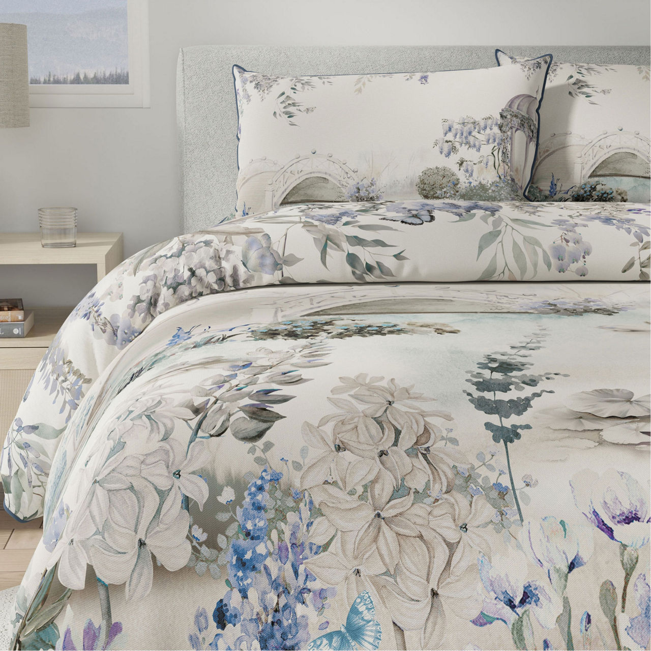 Willow and Blossom Duvet Set Blue Willow and Blossom Duvet Set Blue