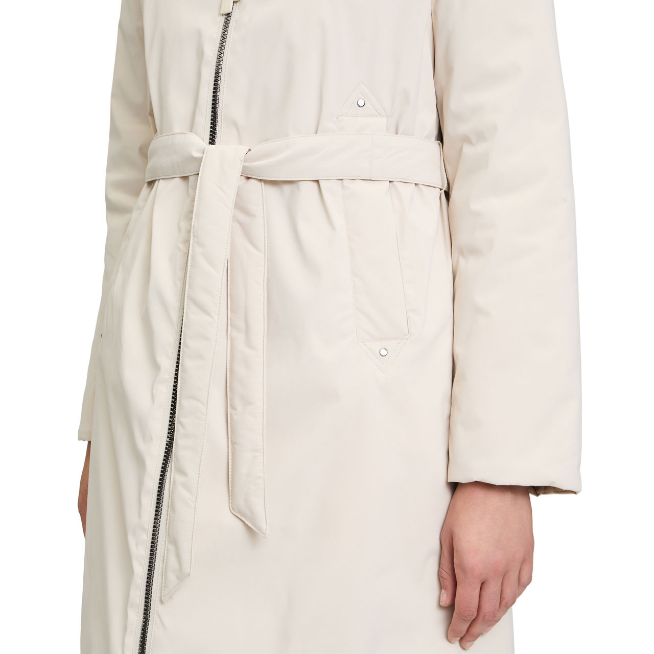 Quilt-Lined Belted Jacket Quilt-Lined Belted Jacket