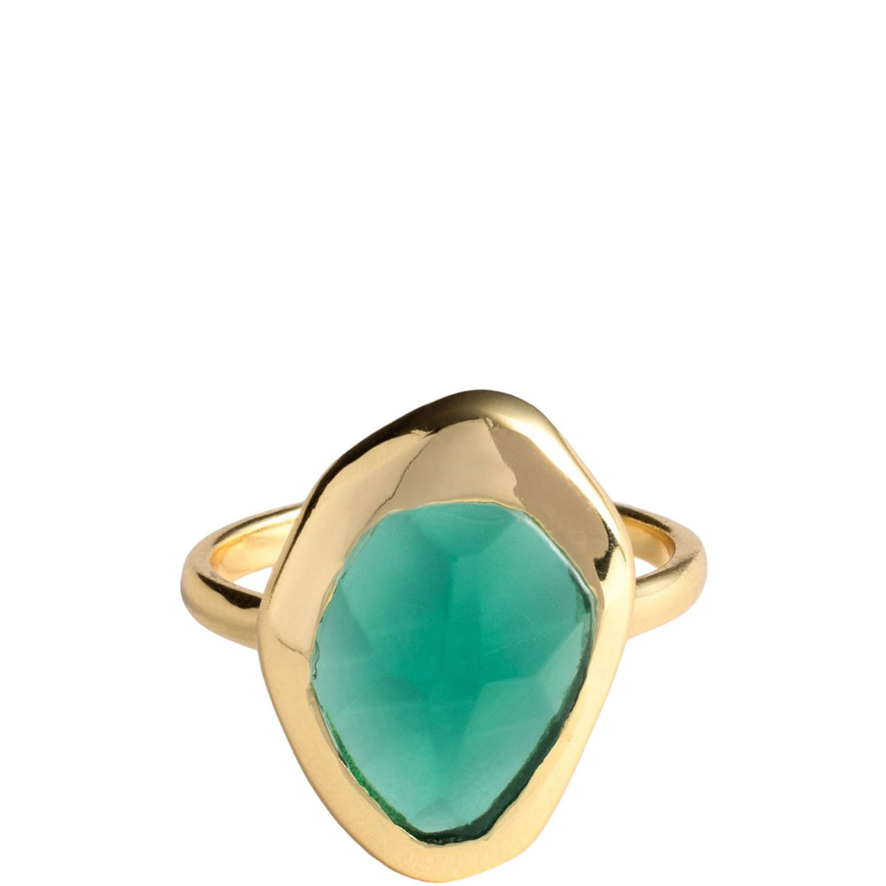 Green Tourmaline Stepping Stone Ring