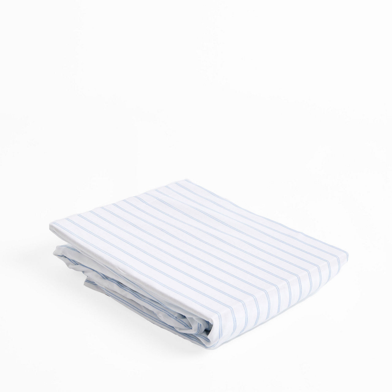 180 Thread Count Pinstripe Blue Fitted Sheet 180 Thread Count Pinstripe Blue Fitted Sheet