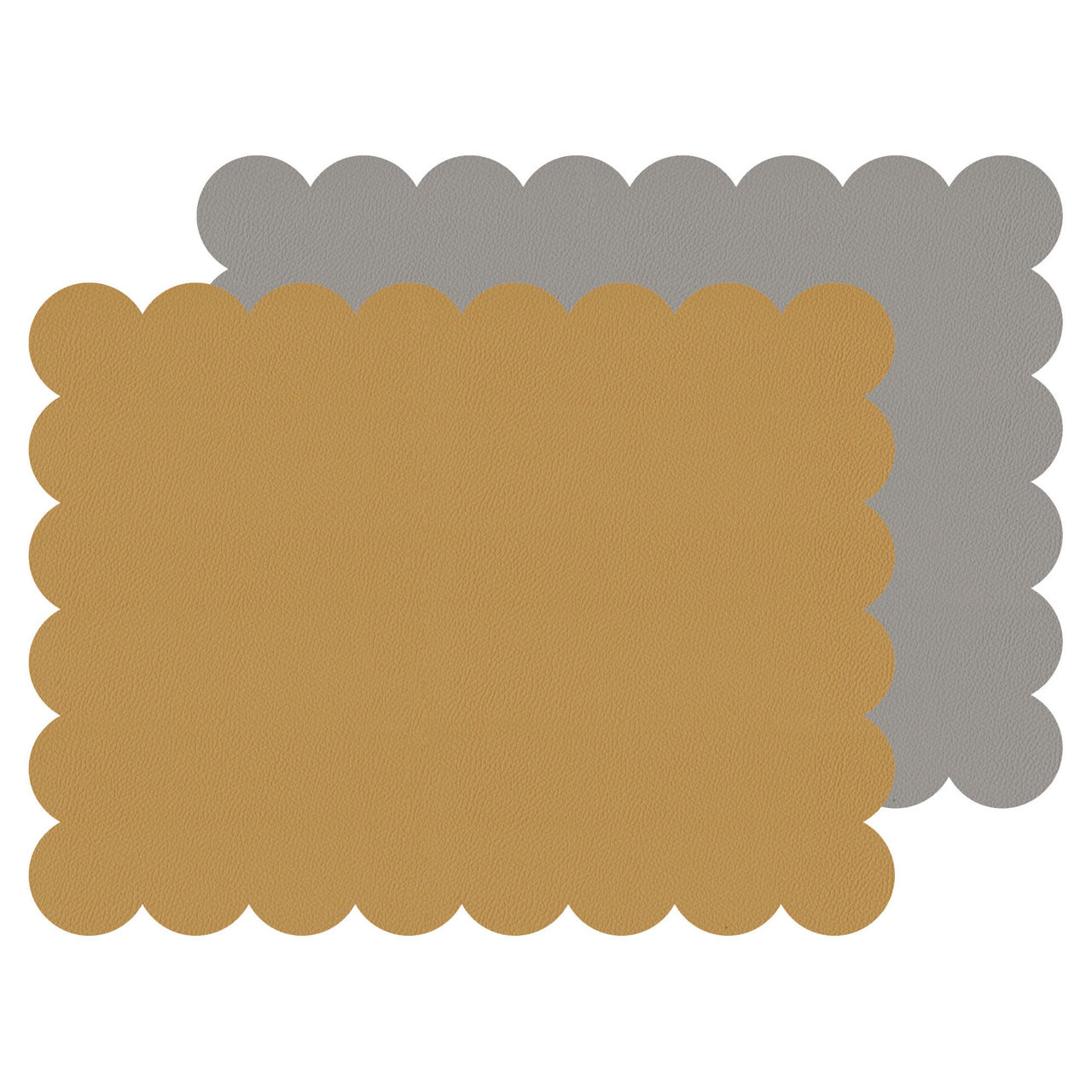 Set Of Two Scalloped Flexi Placemats Set Of Two Scalloped Flexi Placemats