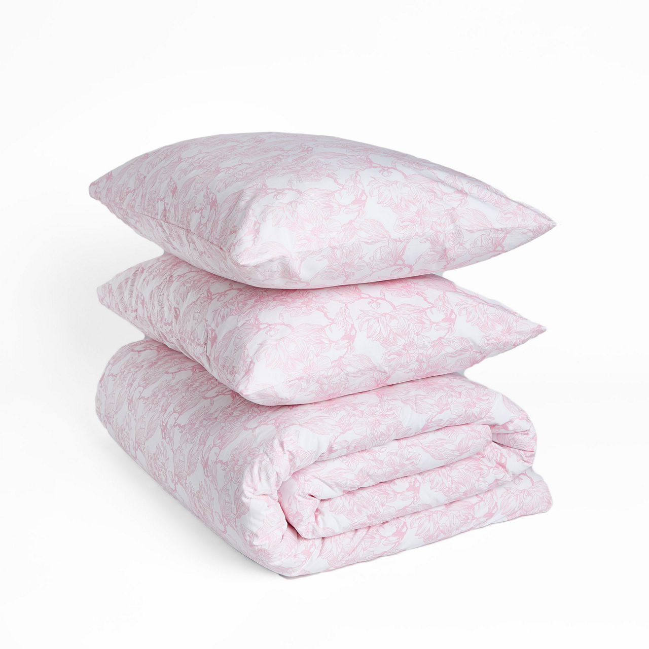 300 Thread Count Pink Magnolia Duvet Set 300 Thread Count Pink Magnolia Duvet Set