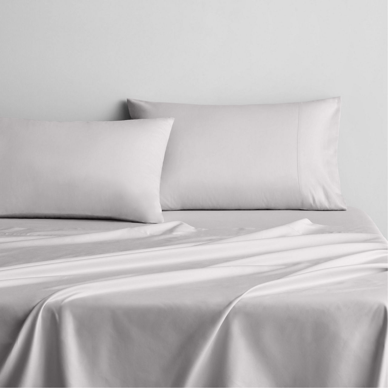 500 TC Cotton Sheets & Pillow Cases Silver