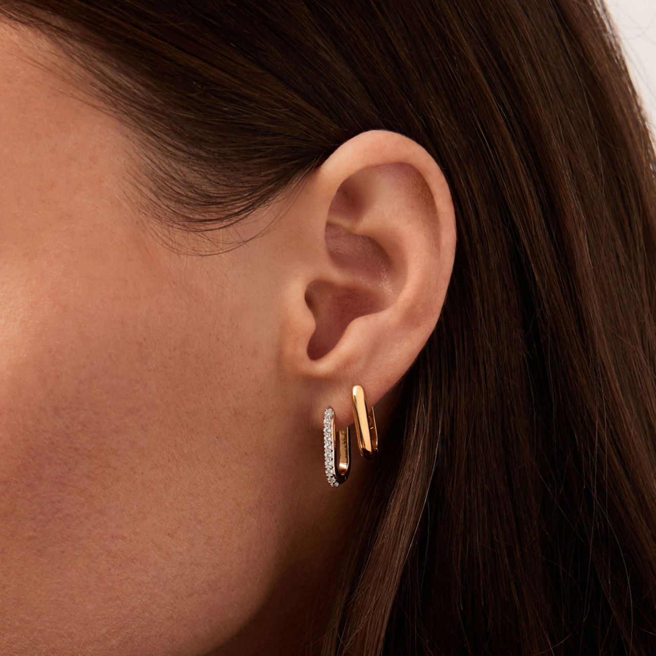 Classic Ovate Hoop Earrings Classic Ovate Hoop Earrings