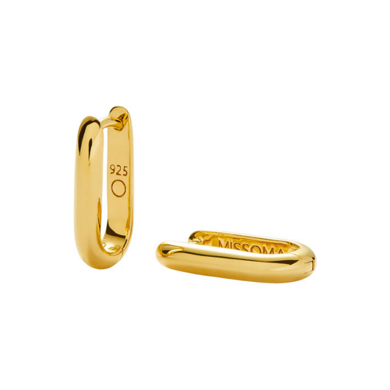 Classic Ovate Hoop Earrings Classic Ovate Hoop Earrings