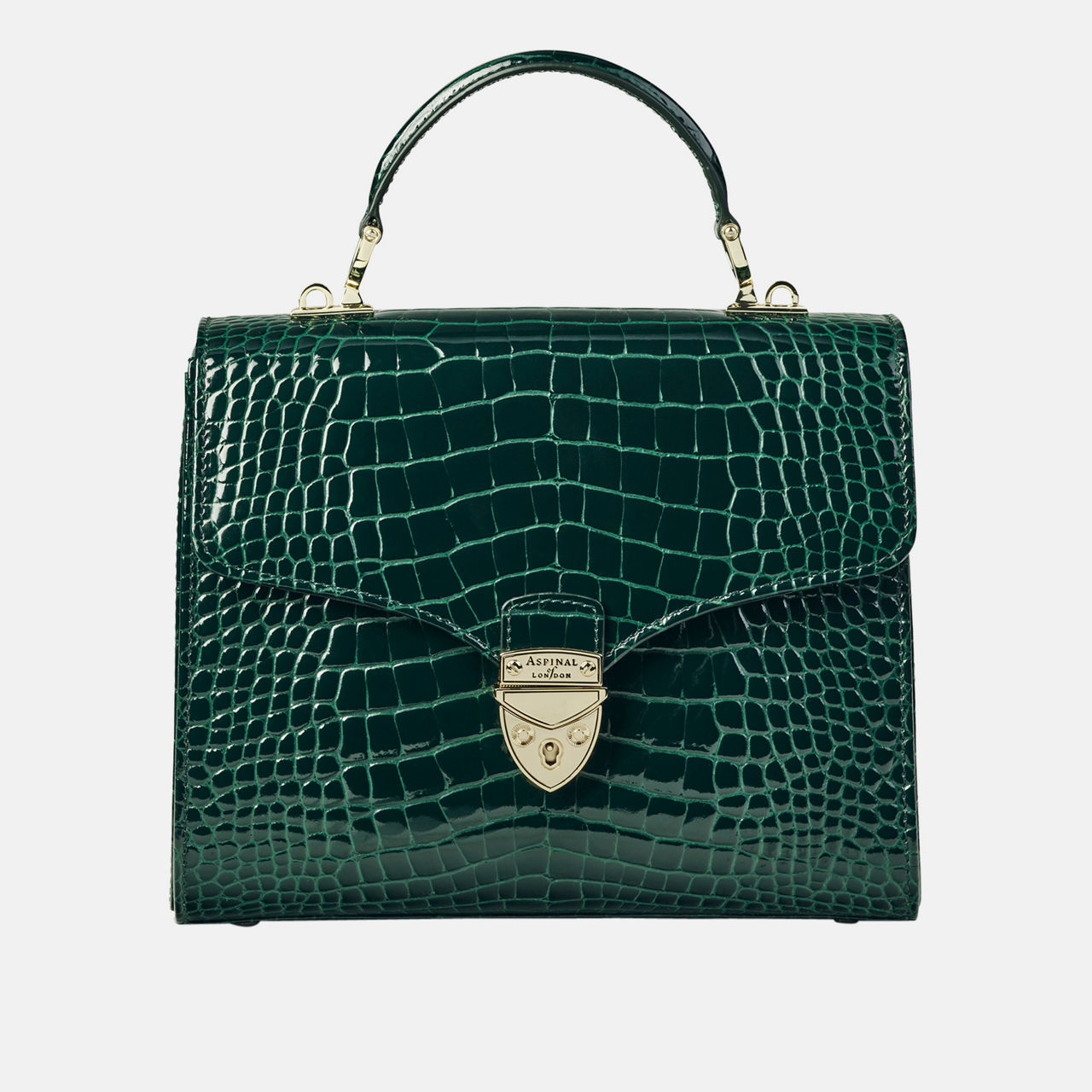Mayfair® Patent-Croc Crossbody Bag