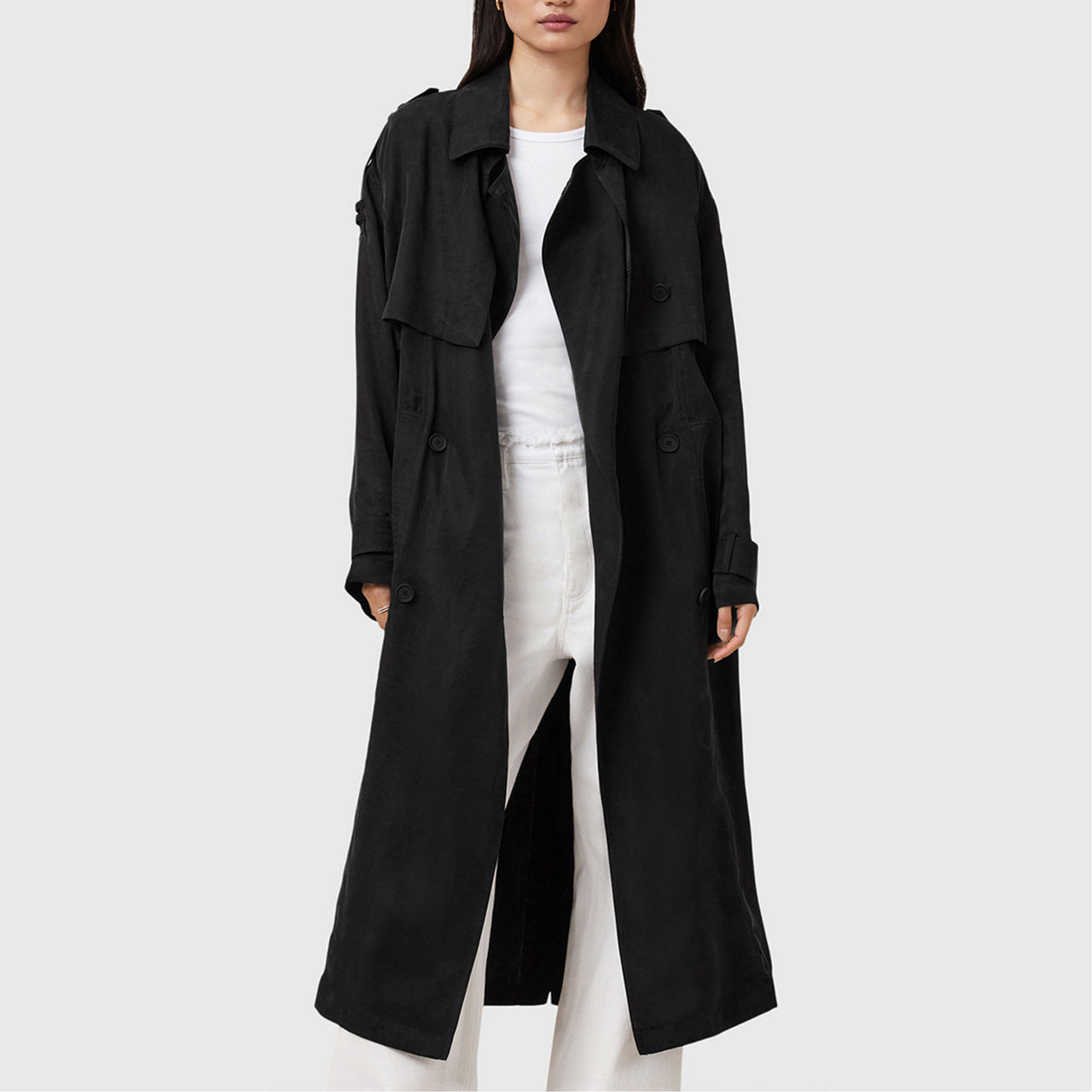 Linnie Double-Breasted Trench Coat Linnie Double-Breasted Trench Coat