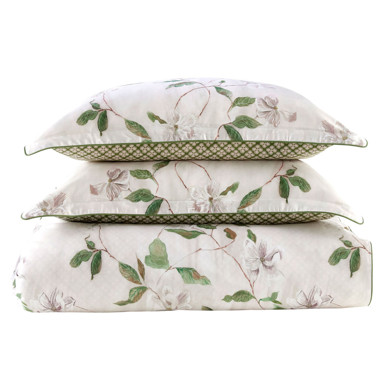 Magnolia Duvet Set Olive Magnolia Duvet Set Olive
