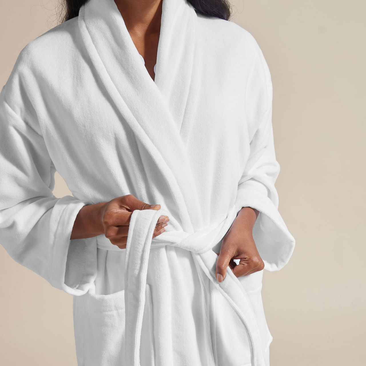 Supreme Velour Bathrobe White Supreme Velour Bathrobe White