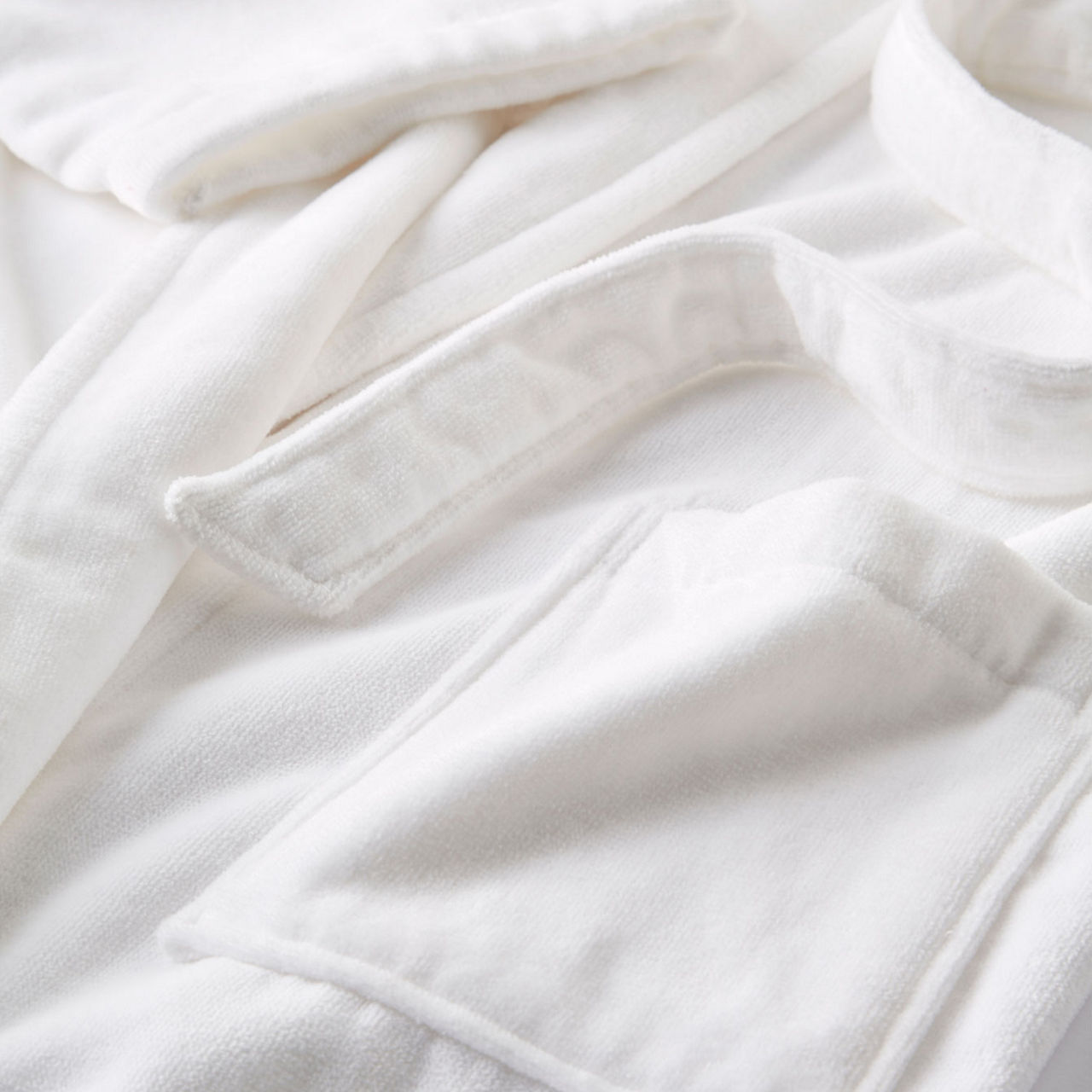 Supreme Velour Bathrobe White Supreme Velour Bathrobe White