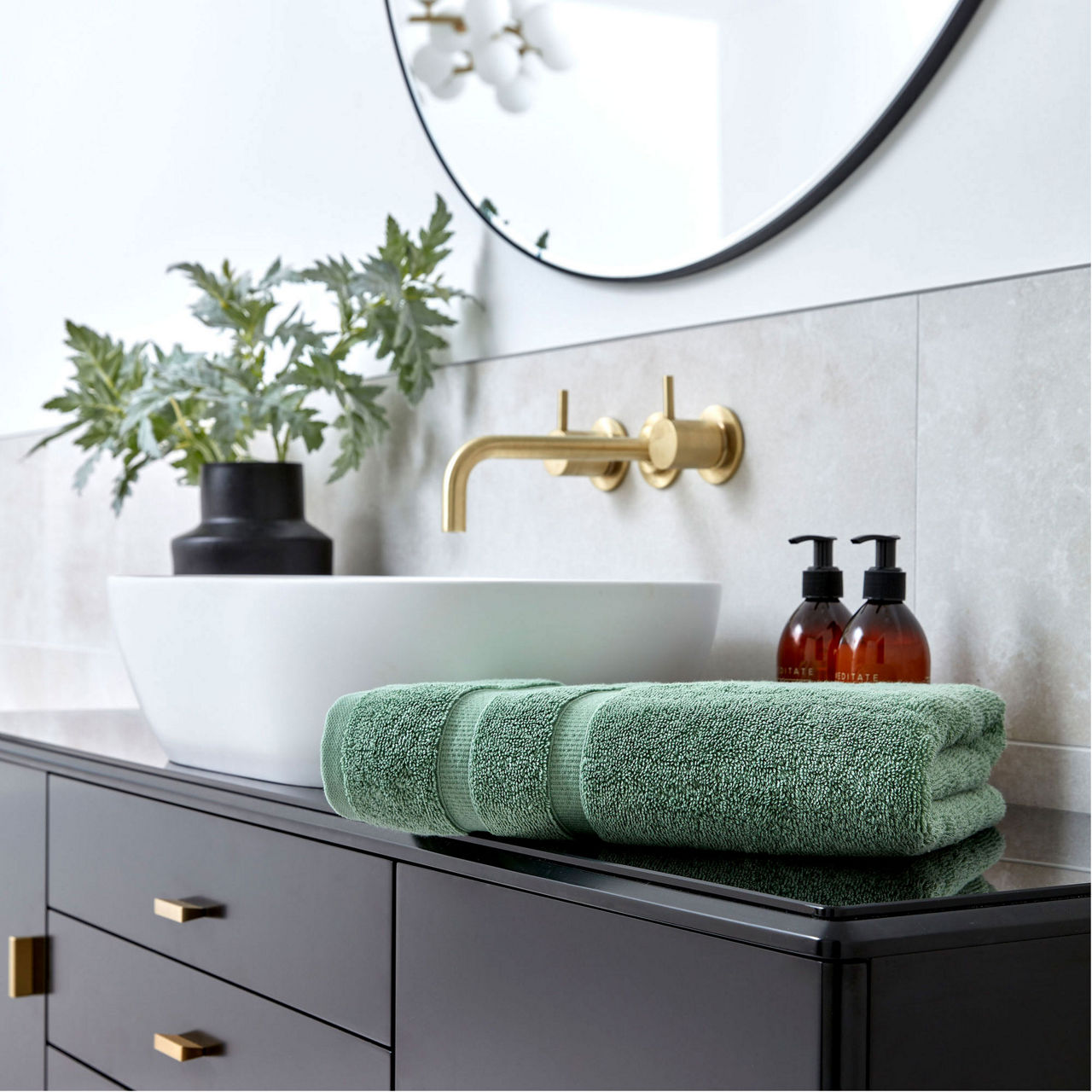 Signum Combed Cotton Towel Jade Signum Combed Cotton Towel Jade