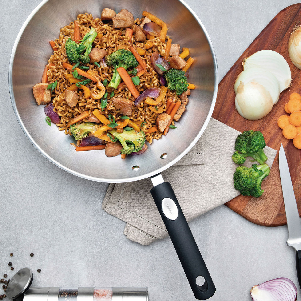 Stainless Steel Wok 28cm Stainless Steel Wok 28cm