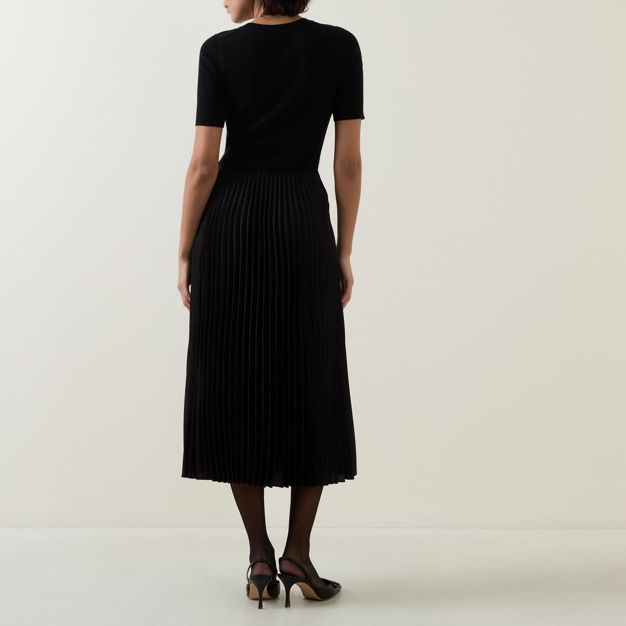 Fadridi Pleated Flared Dress Fadridi Pleated Flared Dress