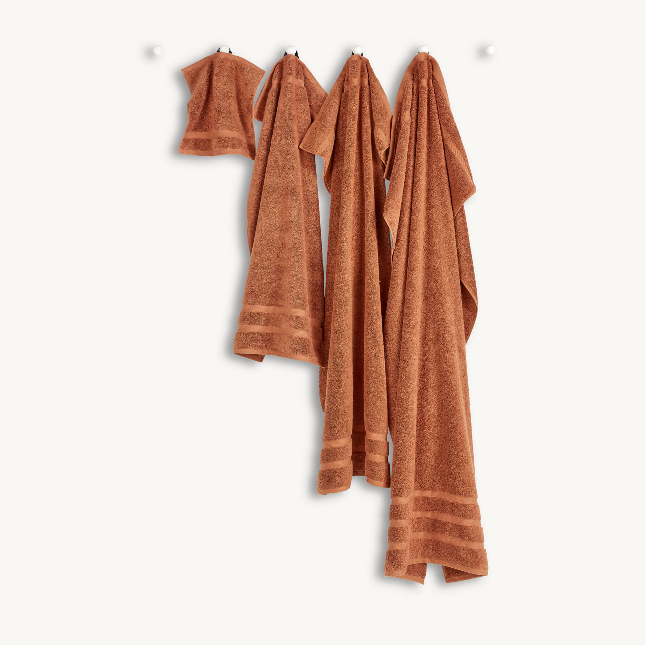 Signum Combed Cotton Towel Burnt Sienna Signum Combed Cotton Towel Burnt Sienna