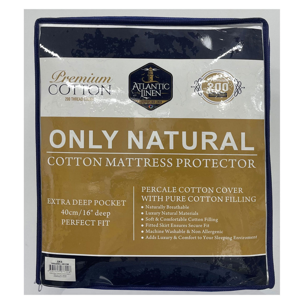 Natural Cotton Mattress Protector Natural Cotton Mattress Protector