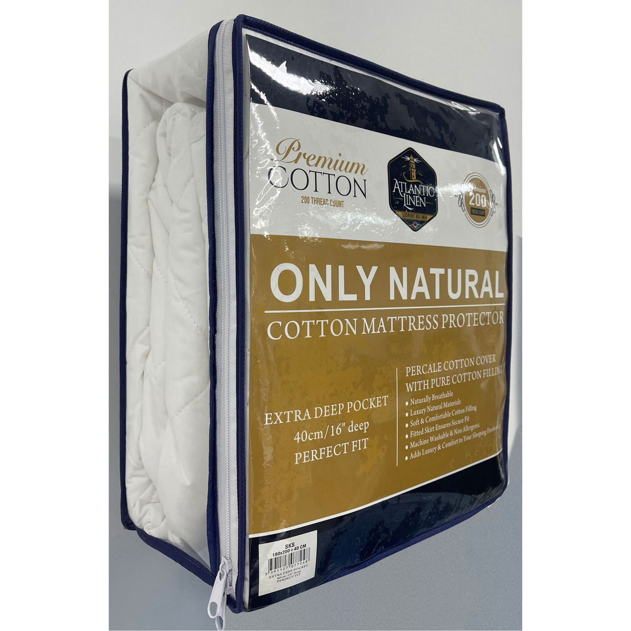 Natural Cotton Mattress Protector Natural Cotton Mattress Protector