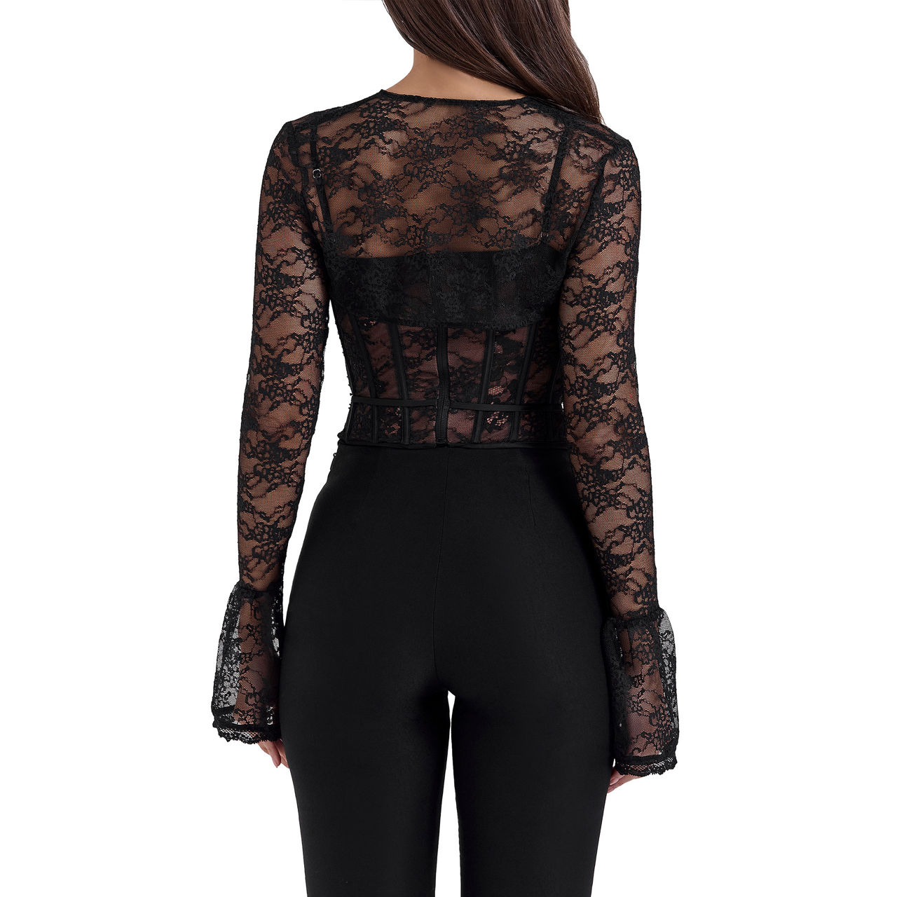Lisette Lace Corset Bolero Top Lisette Lace Corset Bolero Top