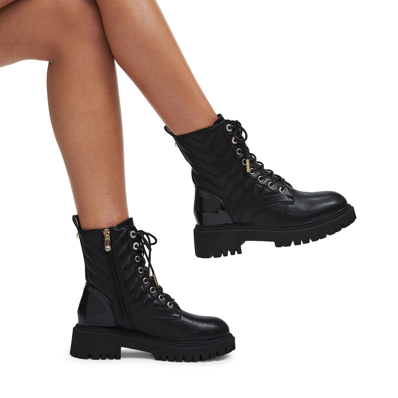 Ace Quilted Biker Boot Ace Quilted Biker Boot