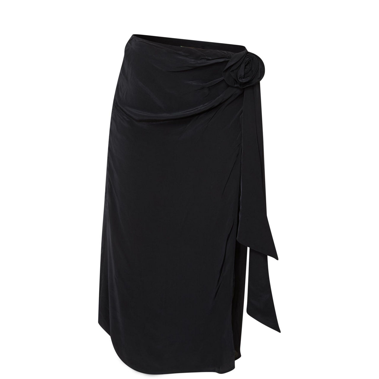 Rose Detail Wrap Skirt