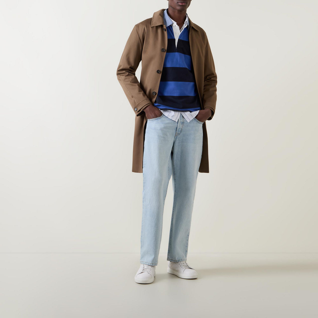 Shield Logo Striped Rugby Shirt Shield Logo Striped Rugby Shirt