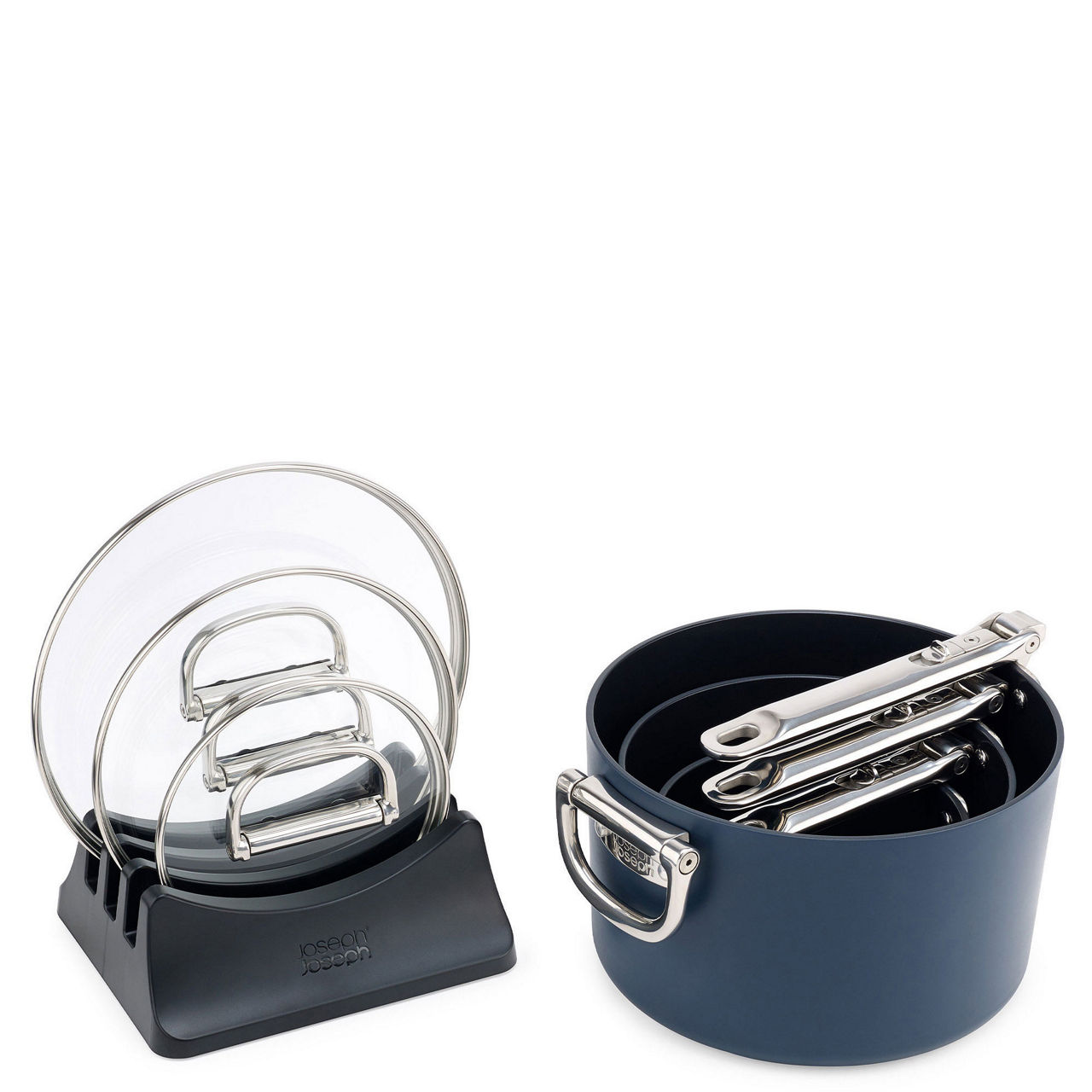 Space Folding Handle 3-Piece Saucepan Set