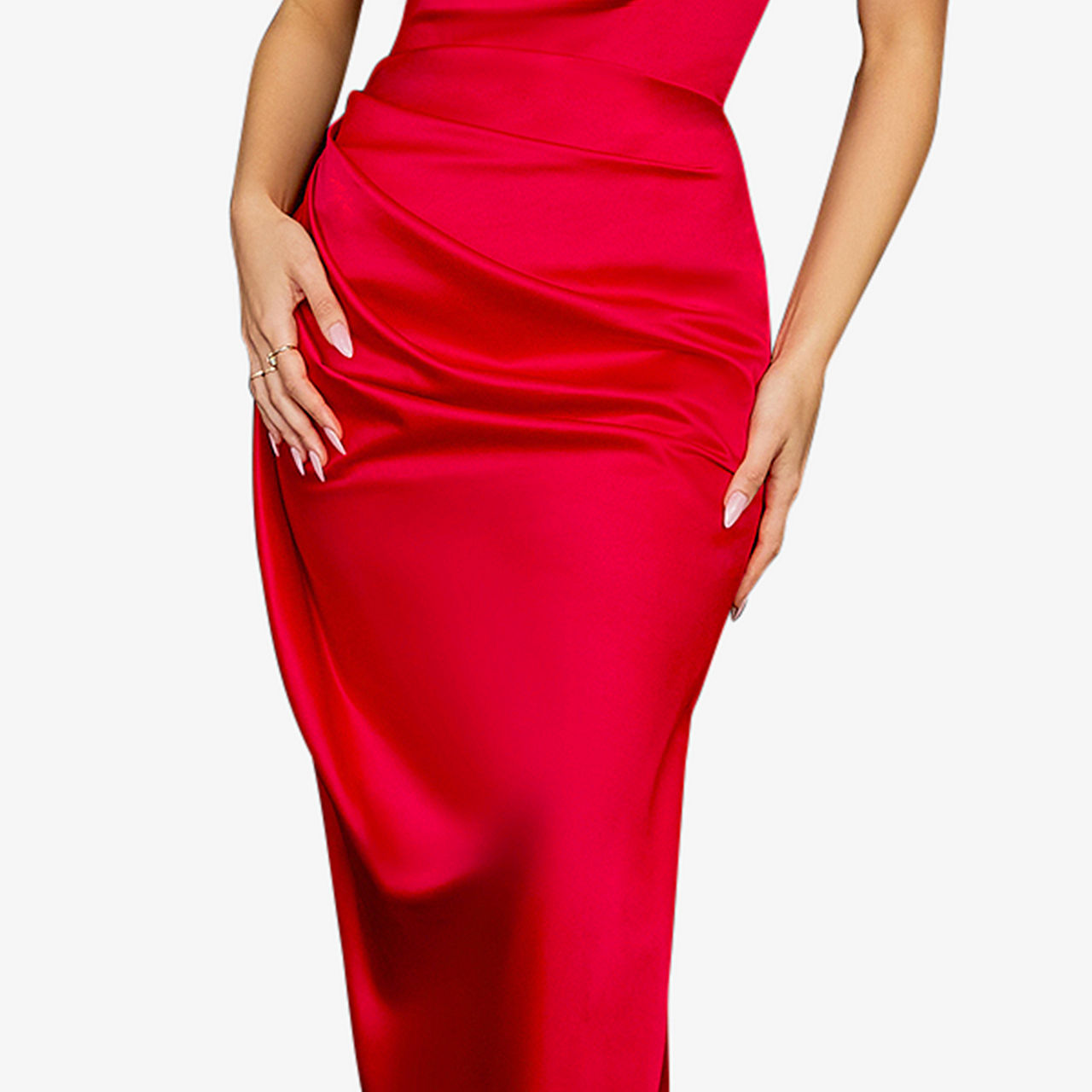 Adrienne Satin Strapless Corset Gown Adrienne Satin Strapless Corset Gown