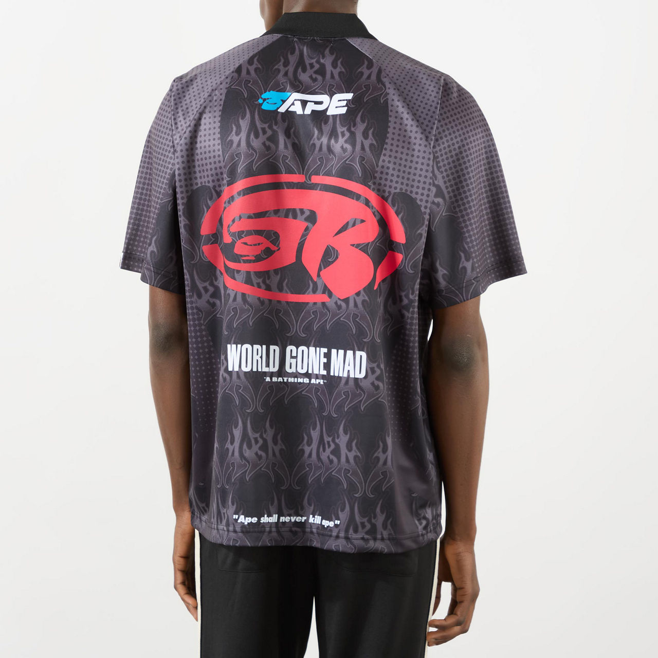 Flame Logo Half-Zip Polo Shirt Flame Logo Half-Zip Polo Shirt